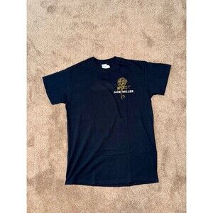 Jake Miller Hit and Run Tour MMXVIII Black Rose Graphic Tee - Unisex Medium